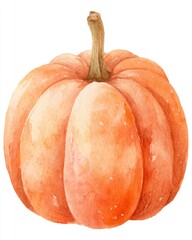 Obraz premium Whimsical Pumpkin Splash. Watercolor Art for Spooky Decor and Trick or Treat Celebrations