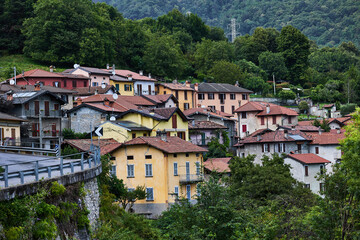 Fototapeta premium Houses in the mountains