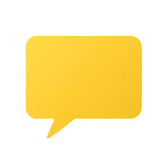 yellow speech bubble
