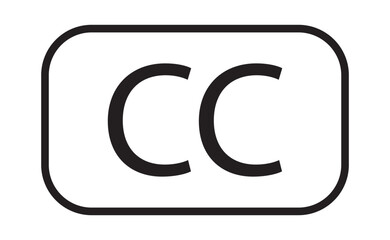 Obraz premium Subtitles icon graphic. trendy stroke line style