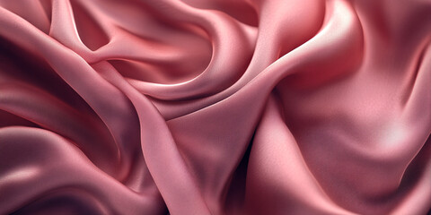 Fototapeta premium Modern silk folds in dusty rose tones with natural soft highlights