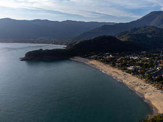 incredible view of tropical beach in the forest