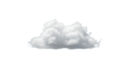 A single, pristine, perfectly formed cumulus cloud with intricate texture floats serenely in an infinite, transparent void. Concept of unburdened potential