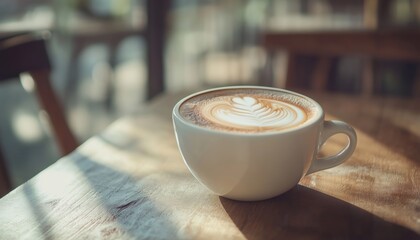 Motivational Coffee Quote On Vintage Coffee Mug With Retro Filter For Inspiration And Energy Boost - Perfect Pick-Me-Up!