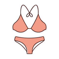 Find the perfect peach bikini swimsuit for summer vacation beach days and poolside lounging