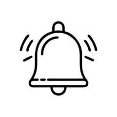 Alarm Bell Icon for Notification, Alert, and Warning System Design