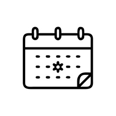 Calendar Event Icon for Scheduling, Planning, and Appointment Design