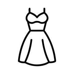 Fashion Dress Icon for Clothing, Style, and Apparel Design