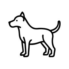 Cute Pet Dog Icon for Animal, Pet Care, and Companion Design