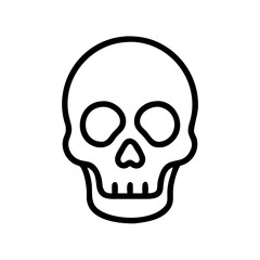 Skull Icon for Horror, Halloween, Danger, and Gothic Design