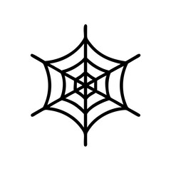Naklejka premium Spider Web Icon for Halloween, Nature, Creepy and Decoration Design