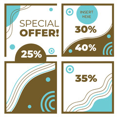 Special offer media social post