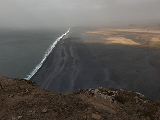 Reynisfjara, black sand beach in Iceland