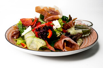 salad with chicken and vegetables