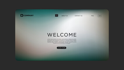Obraz premium Modern website interface welcomes users with clean design and call to action buttons