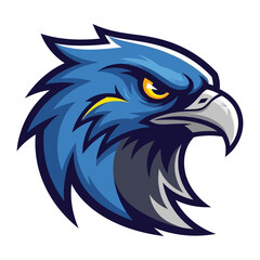 Majestic Eagle Portrait: A powerful and assertive image of an eagle's head, depicted with bold colors and sharp lines. It's a symbol of strength, freedom, and unwavering focus.