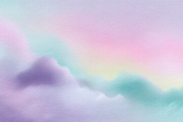 Soft Pastel Clouds with Gentle Hues of Pink and Blue in Sky