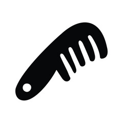 Hand drawn comb element icon solid style vector illustration design