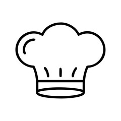 Chef Hat Icon with Cooking Kitchen Restaurant Culinary Food Symbol
