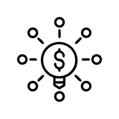 Crowdfunding Icon with Business Startup Investment Finance Donation Support