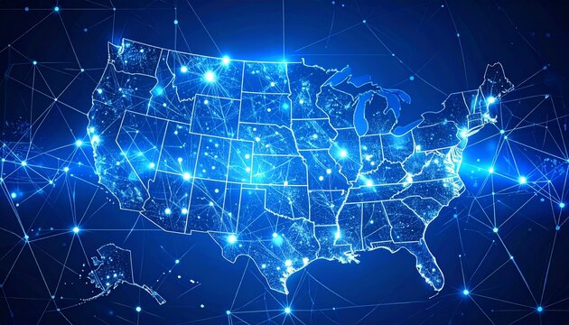 Visualizing the Future Seamless Digital Connectivity and Network Infrastructure Across the United States