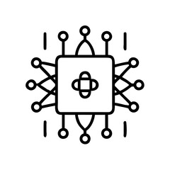 Quantum Computing Technology Innovation Science AI Future Digital Icon