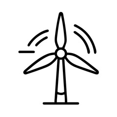 Wind Turbine Renewable Energy Power Sustainable Electricity Eco Icon