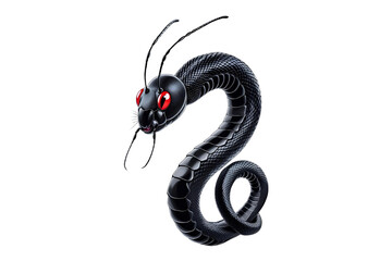 Obraz premium a snake, presenting a design, and its details, displaying style and form, with a clear visual, no background.