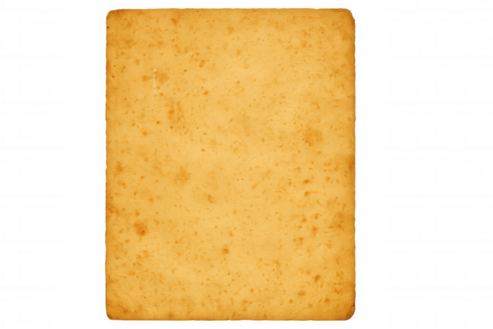 Aged, weathered paper featuring distressed texture and transparent backdrop, lending nostalgic vintage aesthetic to graphic compositions