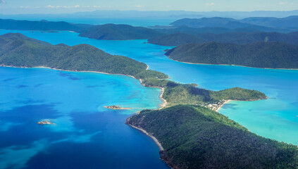 Scenic Flight Above Long Island Whitsundays Queensland Australia