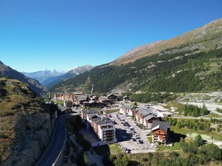 Fototapeta premium tignes 1800, french alps, france