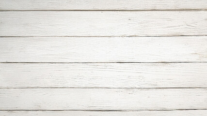 Obraz premium White Painted Wood Texture shows rustic style, creating a clean surface. Great for product displays, branding surfaces, or a minimal video background.