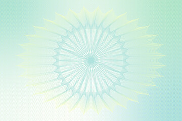 Guilloche Pattern Background with Radiant Sunburst Design