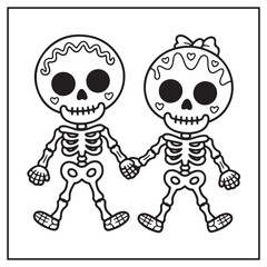 Creepy Kawaii Christmas Coloring Pages