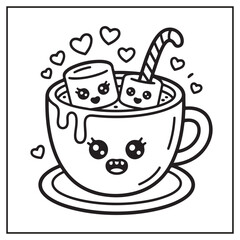 Creepy Kawaii Christmas Coloring Pages