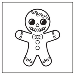 Creepy Kawaii Christmas Coloring Pages