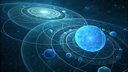 Earth technology back ground image design 