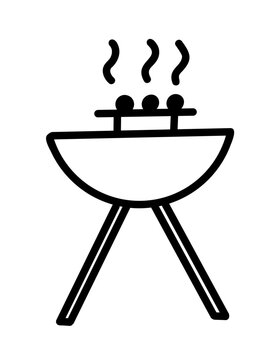 black barbecue grill cooking clip art preview