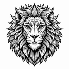 Obraz premium lion head vector