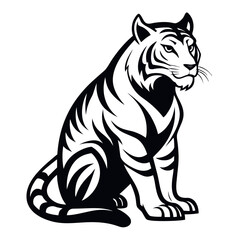vector illustration of a tiger