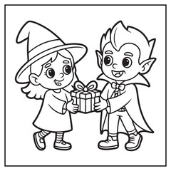 Creepy Kawaii Christmas Coloring Pages