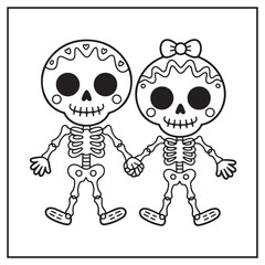Creepy Kawaii Christmas Coloring Pages