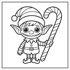Creepy Kawaii Christmas Coloring Pages