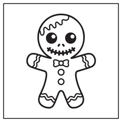 Creepy Kawaii Christmas Coloring Pages