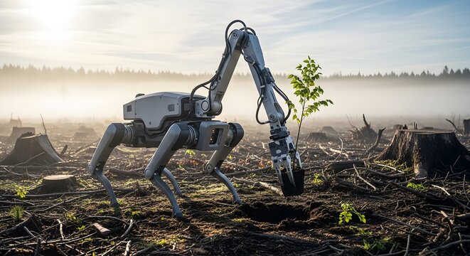 Robotic Reforestation Planting New Life with Advanced Technology