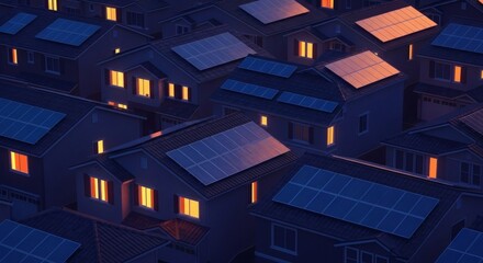 Obraz premium A single green potted plant sits on a wooden shelf illuminated by warm led lights