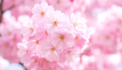 Fototapeta premium Pink Cherry Blossoms Spring Bloom.