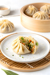 Delicious Chinese Dumplings with Vegetable and Meat Filling