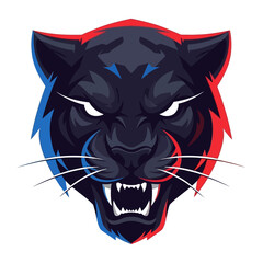 Bold Panther: A striking illustration of a panther, showcasing strength and intensity. Vivid colors add depth to the design.