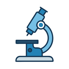 microscope isolated on white background